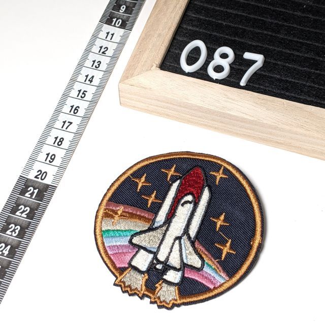 Patch 087 - Space Shuttle 9x9cm - Iron On