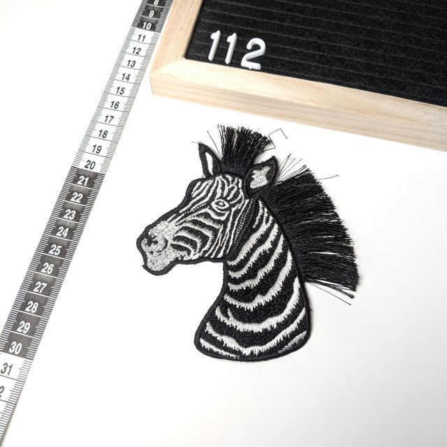Patch 112 - Zebra 12x13cm - Iron  On
