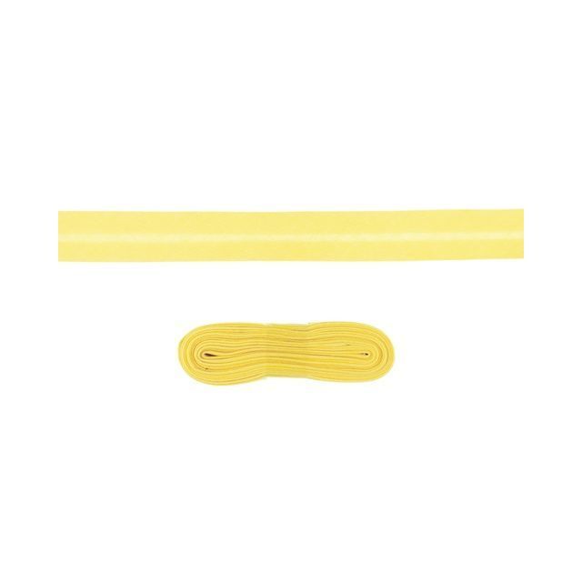 Bias Binding Cotton Solid- Light Yellow 20mm x 3m