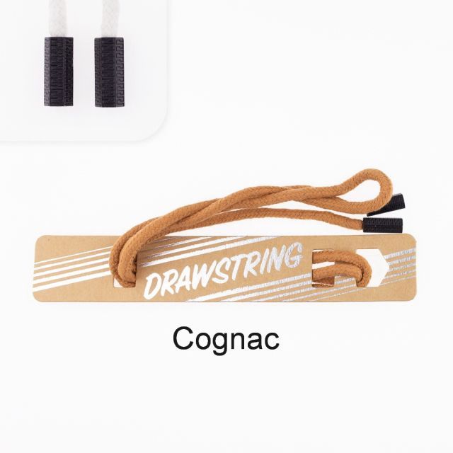 Cognac - 5mm Cording with Black Hexagon Cord End