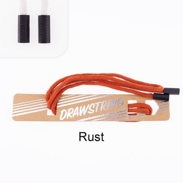 Rust - 5mm Cording with Black Hexagon Cord End col. 402