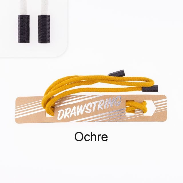 Ochre - 5mm Cording with Black Hexagon Cord End col. 404
