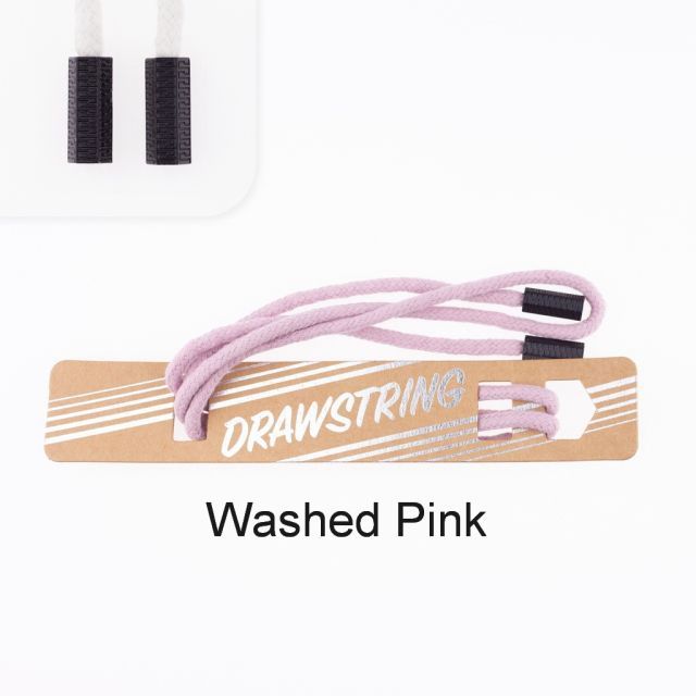 Washed Pink - 5mm Cording with Black Hexagon Cord End col. 414