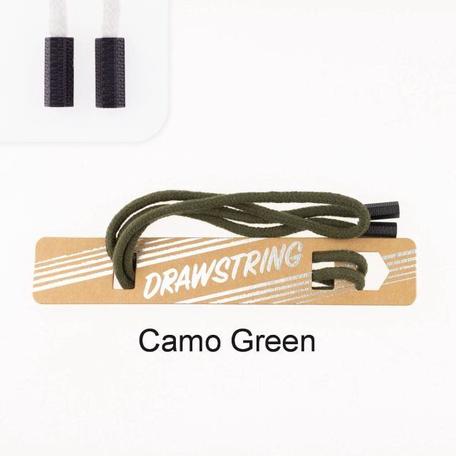 Camo Green - 5mm Cording with Black Hexagon Cord End col. 415