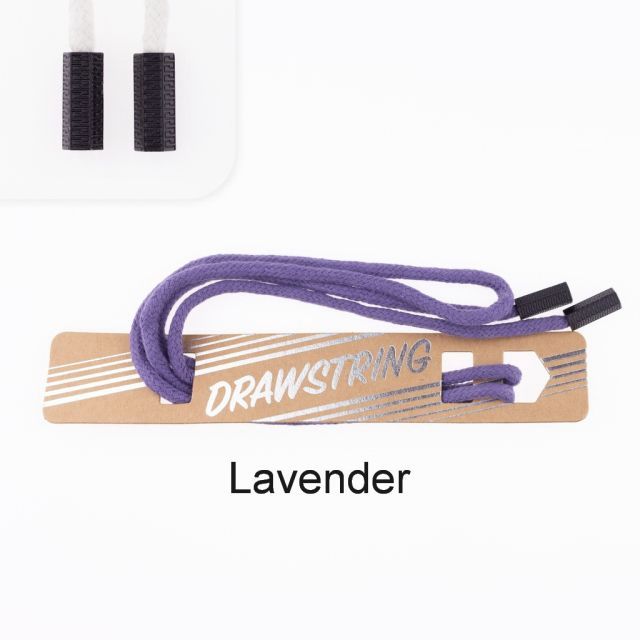Lavender - 5mm Cording with Black Hexagon Cord End col. 416