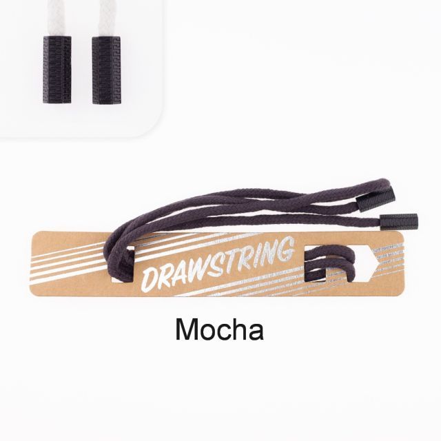 Mocha - 5mm Cording with Black Hexagon Cord End col. 419