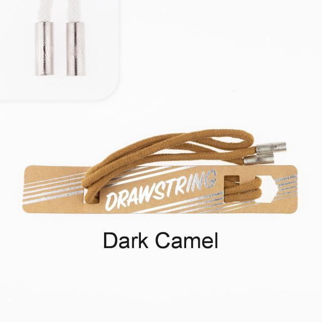 Dark Camel - 5mm Cording with Silver Cord End