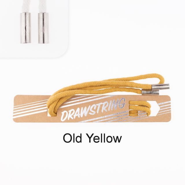 Old Yellow - 5mm Cording with Silver Cord End