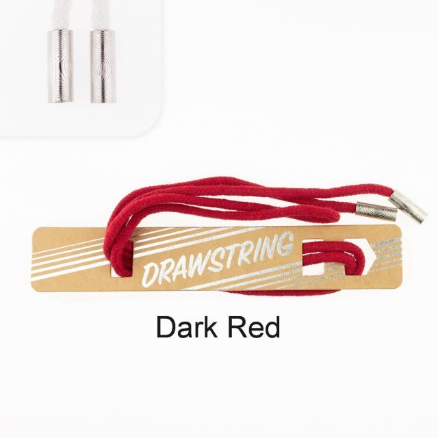 Dark Red - 5mm Cording with Silver Cord End