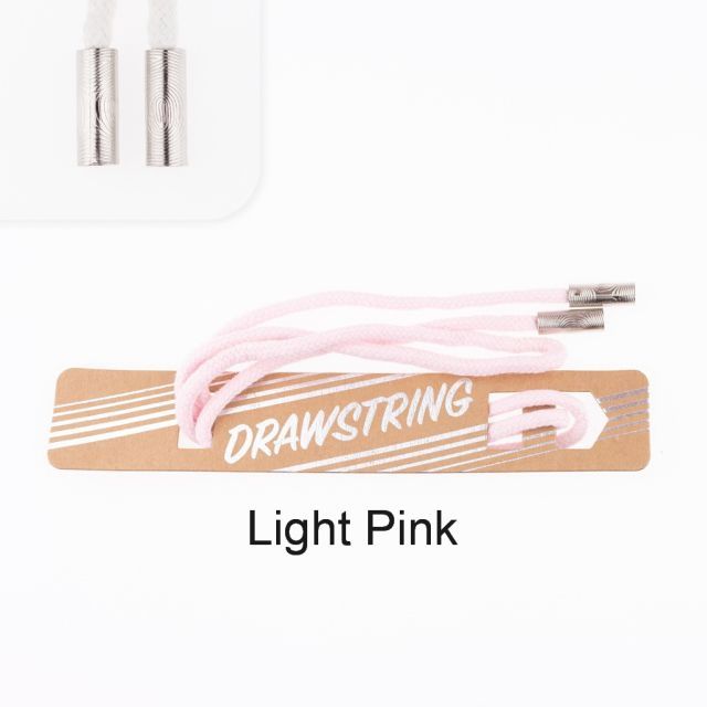 Light Pink- 5mm Cording with Silver Cord End col. 443