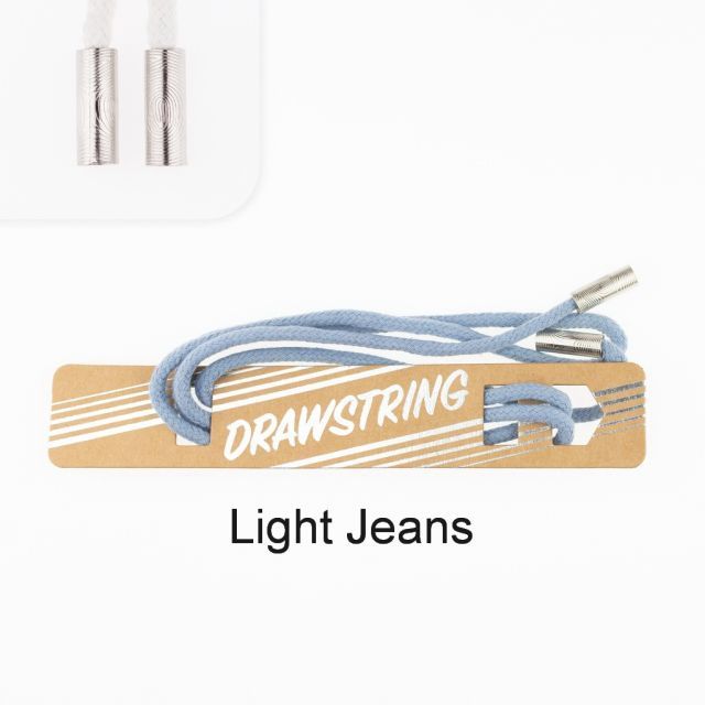 Light Jeans- 5mm Cording with Silver Cord End col. 447