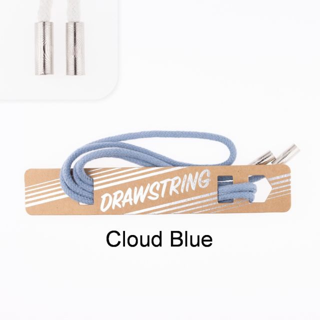 Cloud Blue - 5mm Cording with Silver Cord End col. 451