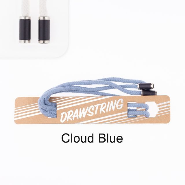 Cloud Blue- 5mm Cording with Black with Silver Trim Cord End col. 485