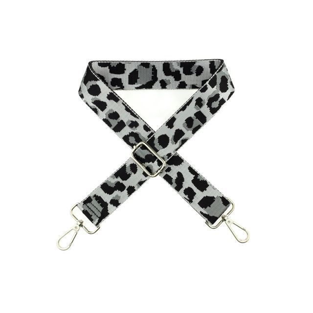 Premade Strapping  with hardware - 40mm - Leopard on Grey