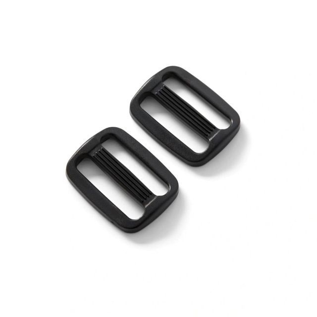 Heavy Duty Plastic Adjustable Slider 2pcs - 25mm - Black - Prym