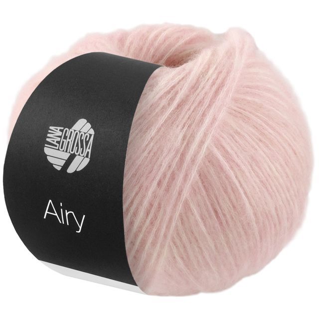 Airy Cotton Alpaca Chainette Yarn Pink Col. 014 - 50g by Lana Grossa 