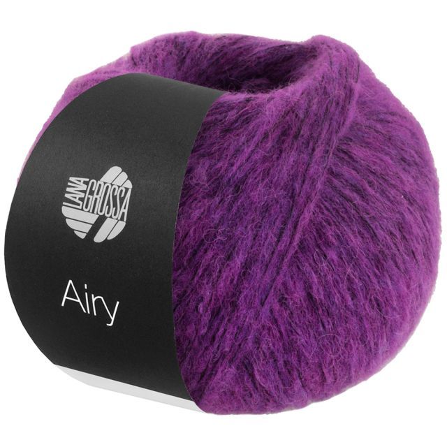 Airy Cotton Alpaca Chainette Yarn Violet Col. 015 - 50g by Lana Grossa 