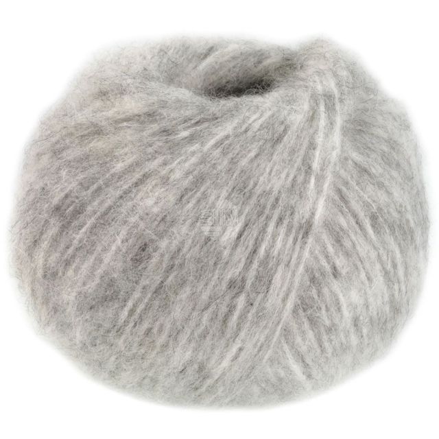 Alpaca Air - Tube Yarn - Light Grey Col. 010 - 50g Skein by Lana Grossa