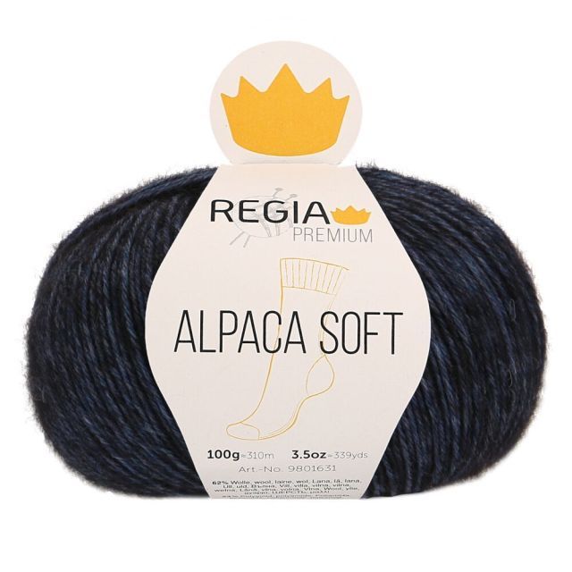 REGIA 4-Ply PREMIUM Alpaca Soft 100g - Midnight Blue
