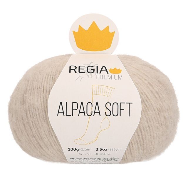 REGIA 4-Ply PREMIUM Alpaca Soft 100g - Natural