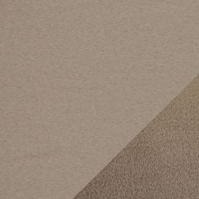 Alpine Fleece "Mila" -  Beige Melange with Beige Fleece Backing