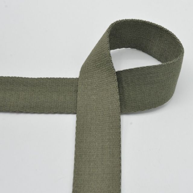 Webbing - 40mm Strapping - Army Green Col. 527 (Cotton/Poly Blend)