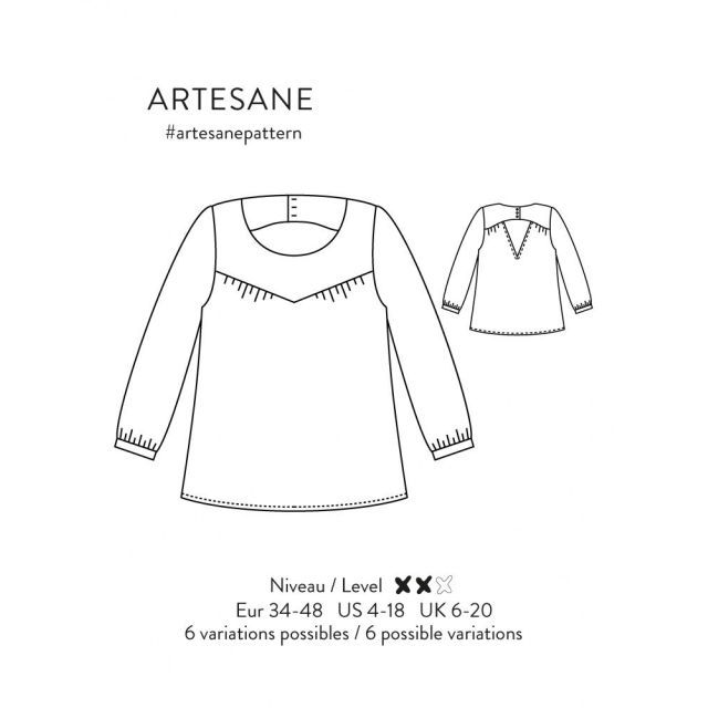 ARTESANE - Blouse Pattern - Atelier Scammit