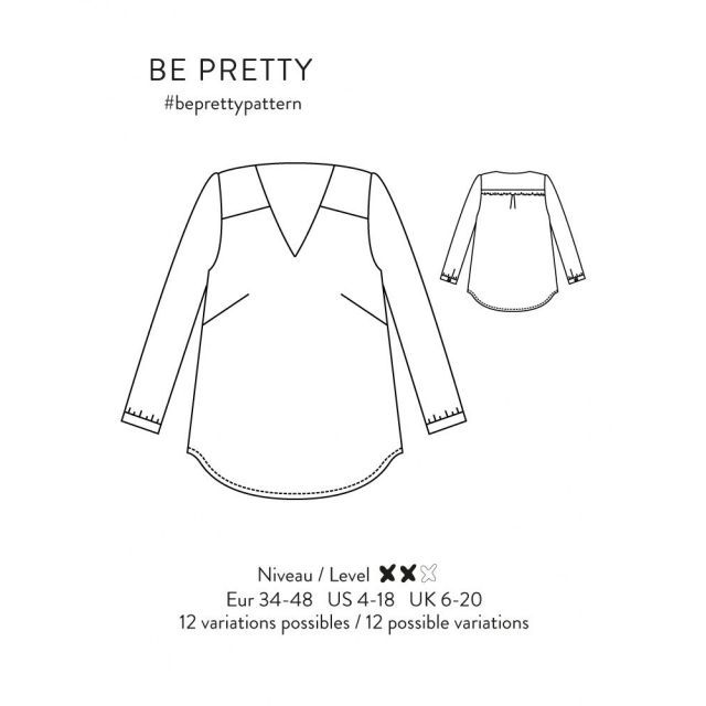 BE PRETTY - Blouse Dress Pattern - Atelier Scammit