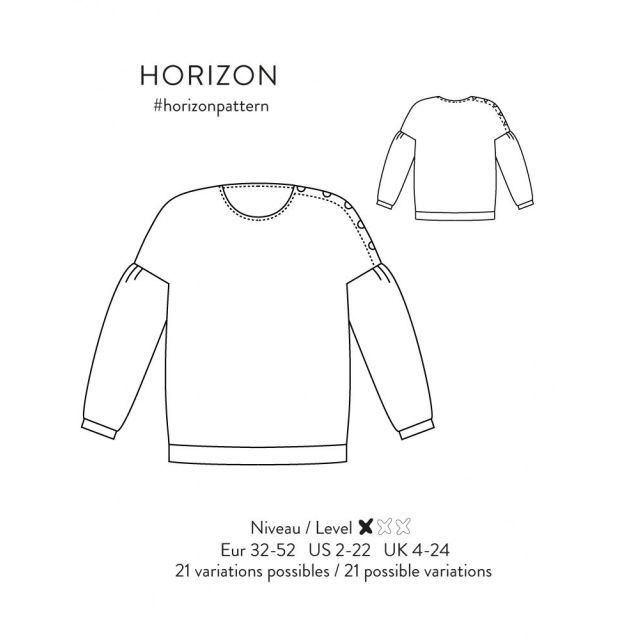 HORIZON- Sweater Pattern - Atelier Scammit