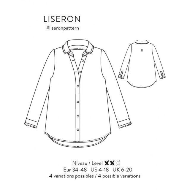 LISERON - Blouse Pattern - Atelier Scammit