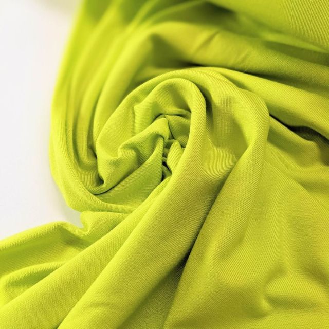 Lime Solid - Bamboo Jersey