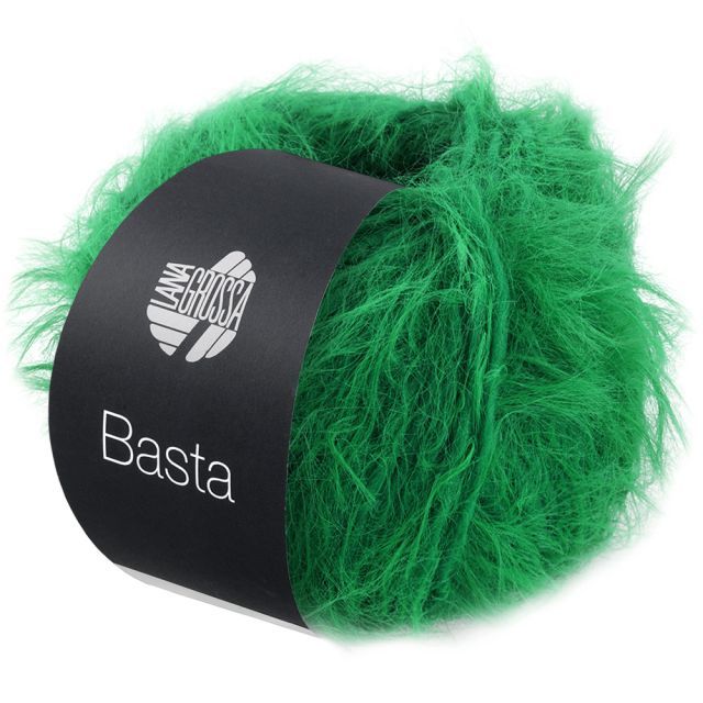 Basta Fine Merino Wool with Faux Fur Look - Opal Green Col. 014 - 50g Skein by Lana Grossa