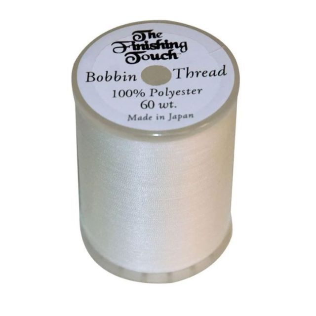 The Finishing Touch Bobbin Thread - White- 1200 yards