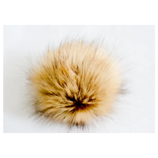 Peony Lane Poms - Various Sizes -Biscuit Ecru Brown