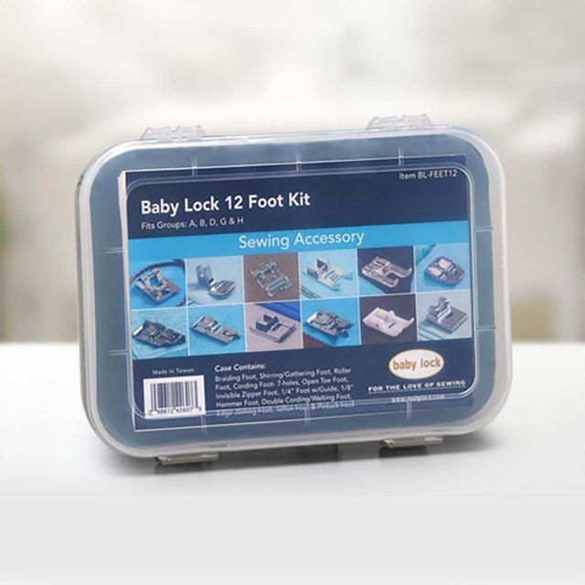 Baby Lock 12 Foot Kit With Case Contains 12 Different Presser Feet