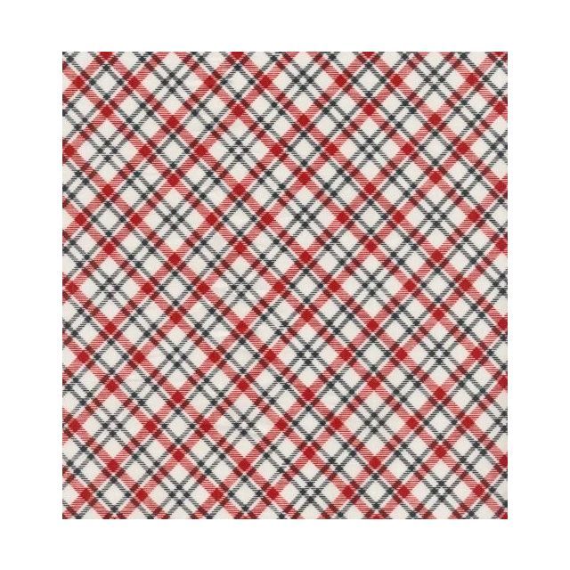 100% Cotton - Blizzard by Sweetwater - Red and Black Argyle Check