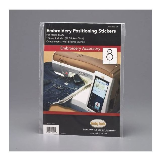 Babylock Embroidery Positioning BLSO-EPS 63 Stickers