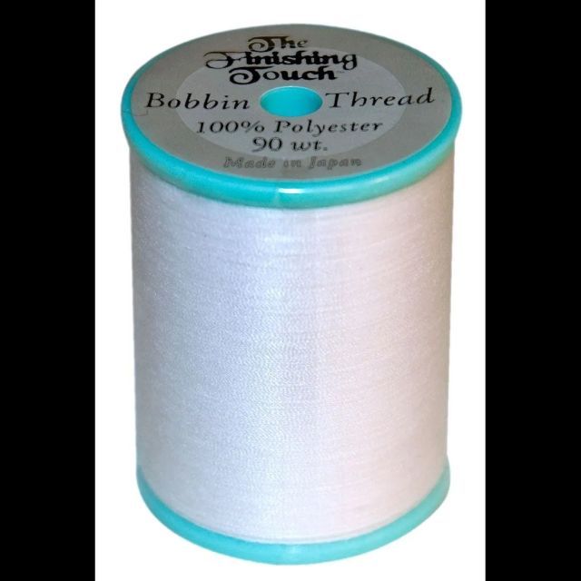 The Finishing Touch Bobbin Thread 90wt - White- 1200 yards