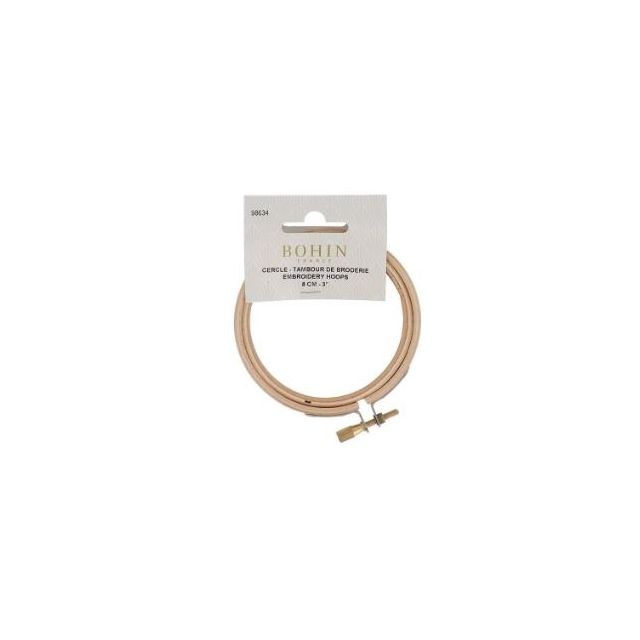 3" (8cm) BOHIN Premium Wooden Embroidery Hoop 