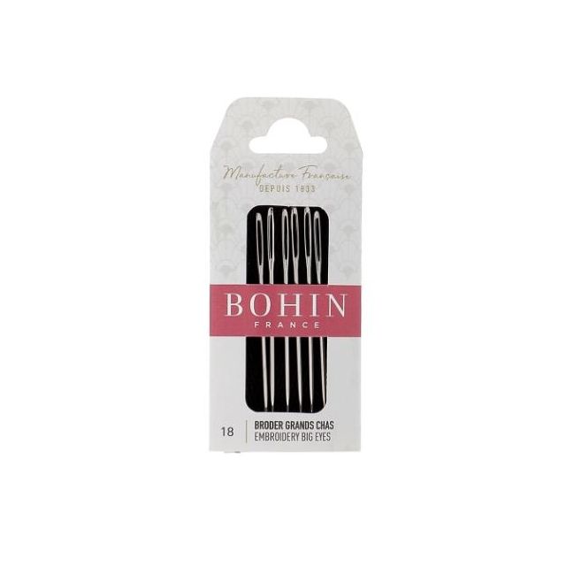 BOHIN -Sharp Tapestry Needles (Chenille), Size No. 18 x 6 pc.