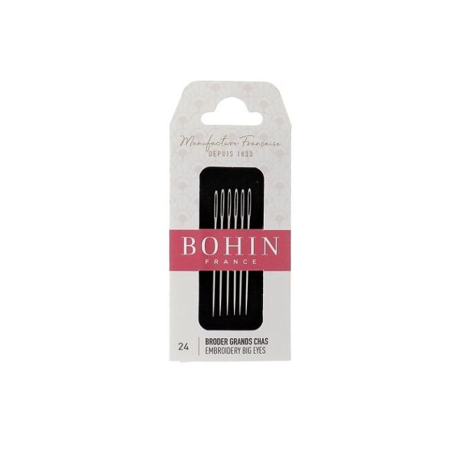 BOHIN -Sharp Tapestry Needles (Chenille), Size No. 24 x 6 pc.