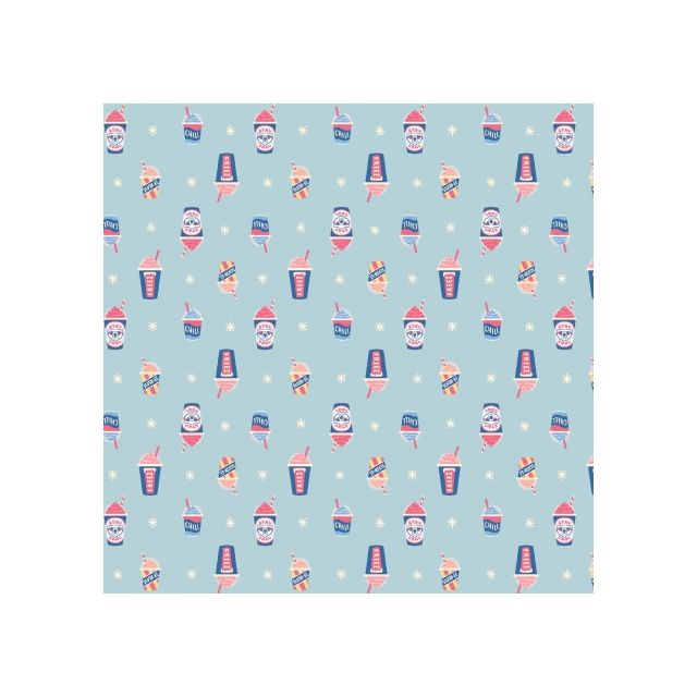 100% Cotton - Brain Freeze Blizzard Fabric by Cotton + Steel "Mini Market" Collection