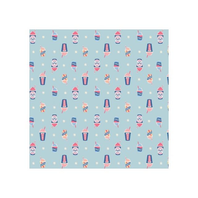 100% Cotton - Brain Freeze Blizzard Fabric by Cotton + Steel "Mini Market" Collection