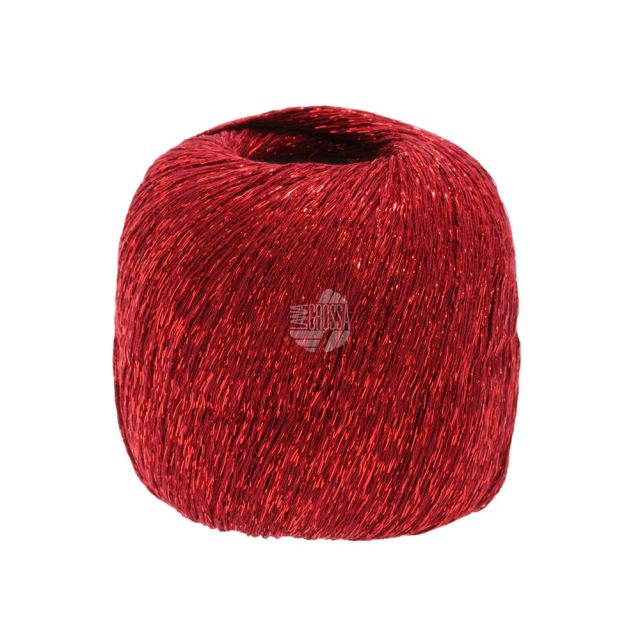 BRILLINO accent yarn - Red/Red Col. 17 25g Ball by Lana Grossa