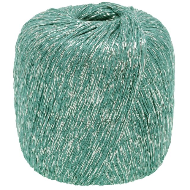 BRILLINO accent yarn - Turquoise/Silver Col. 36 25g Ball by Lana Grossa