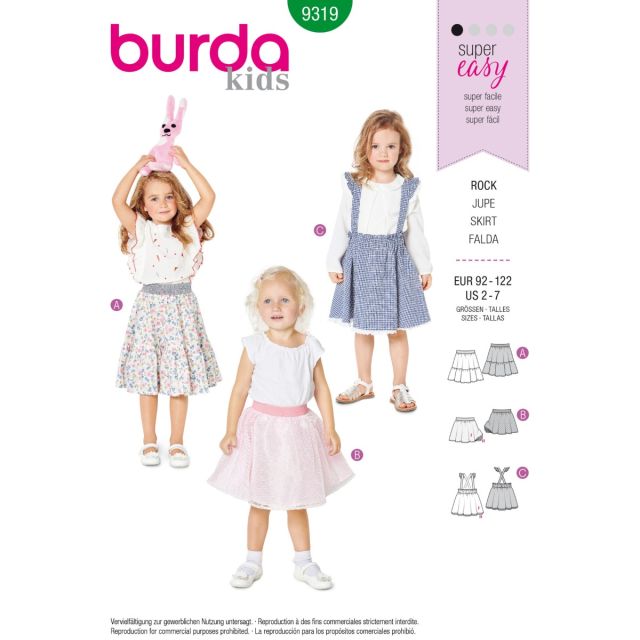 BURDA - 9319 - Skirt level super easy