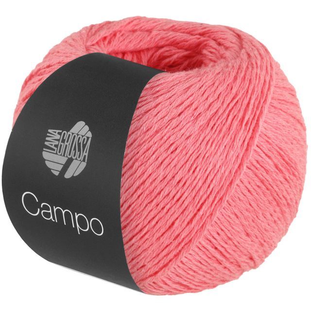 CAMPO Cotton/Viscose/Linen Yarn  - Carnation Pink Col.15 - 50g Skein by Lana Grossa