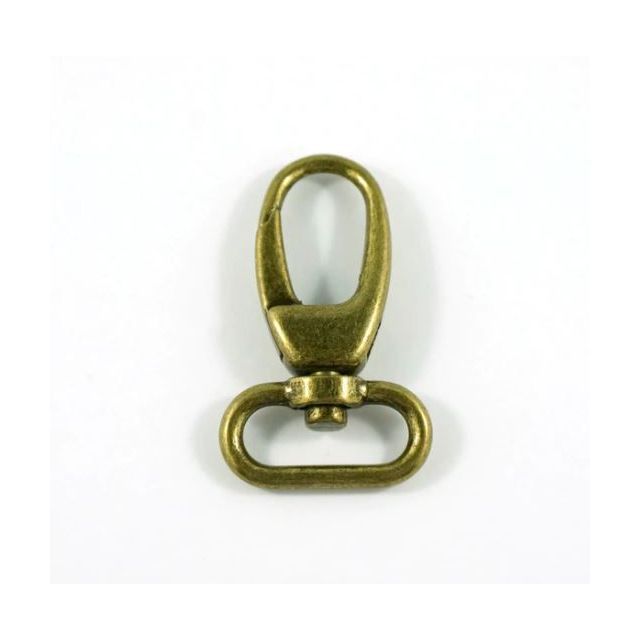 Swivel Snap Hook: 25mm (1") 2-pack - Antique Brass