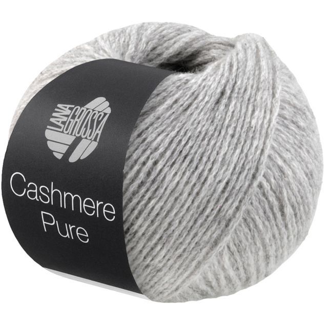 Cashmere Pure - Light Grey Col. 05 - 25g Yarn Skein by Lana Grossa