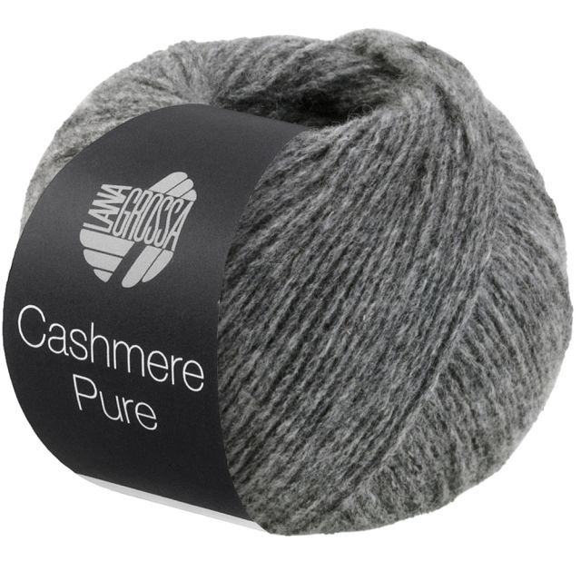 Cashmere Pure - Dark Grey Col. 06 - 25g Yarn Skein by Lana Grossa